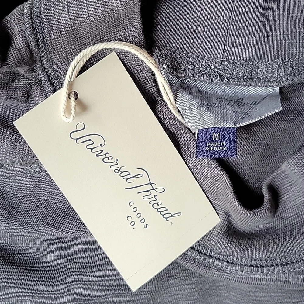 Universal Thread, short sleeve, gray, mock neck, T Shirt dress, size M - Picture 3 of 10